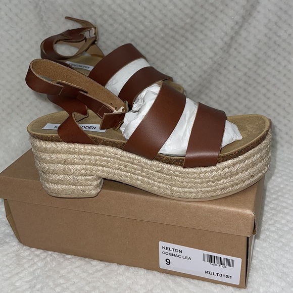 Steve Madden Shoes - Steve Madden Espadrille Sandals. Cognac Color.
